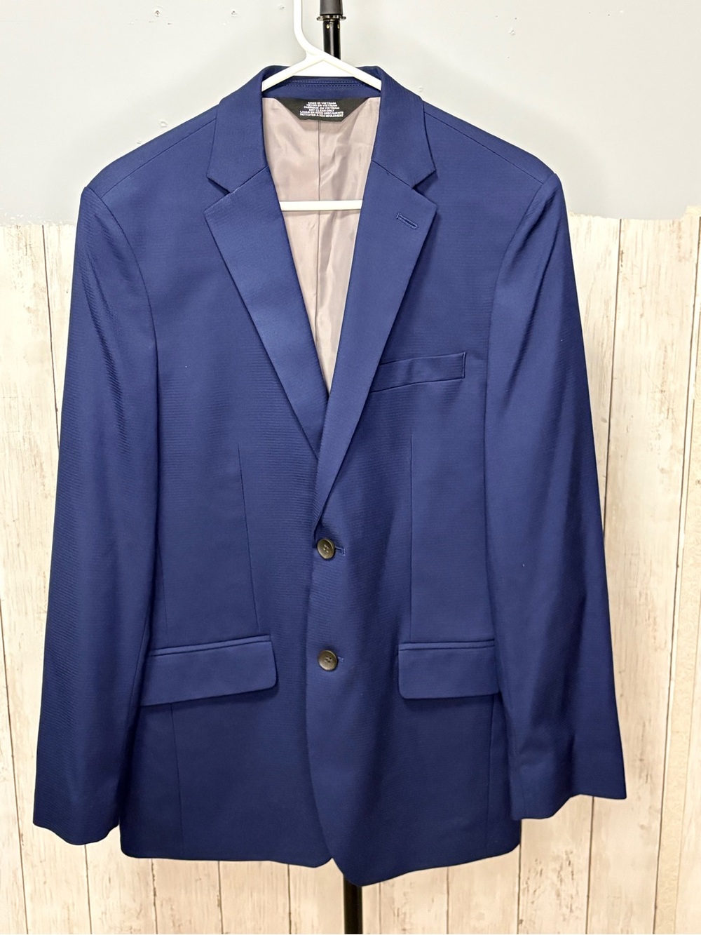 Haggar H26 Men's Blue Two-Button Blazer